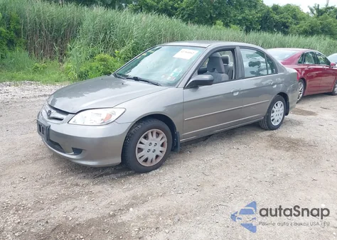 2005 Honda Civic Lx из США, поврежденный, VIN JHMES165X5S003815